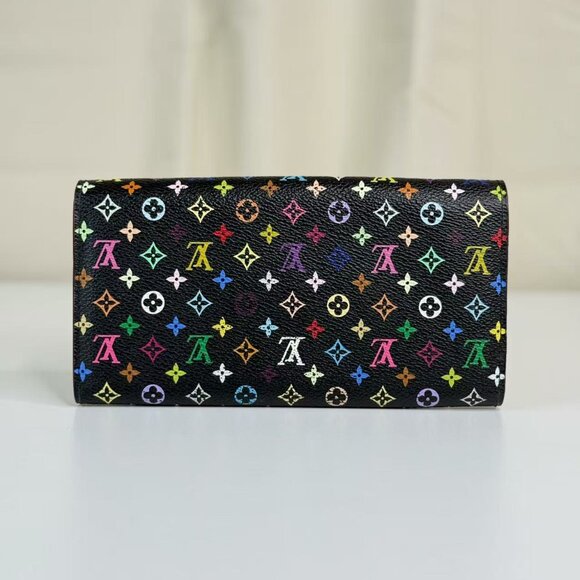 Louis Vuitton Multicolor Black Wallet with Colorful Monogram Design - Picture 2 of 7